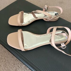 J.Crew nude/light link sandal size 8